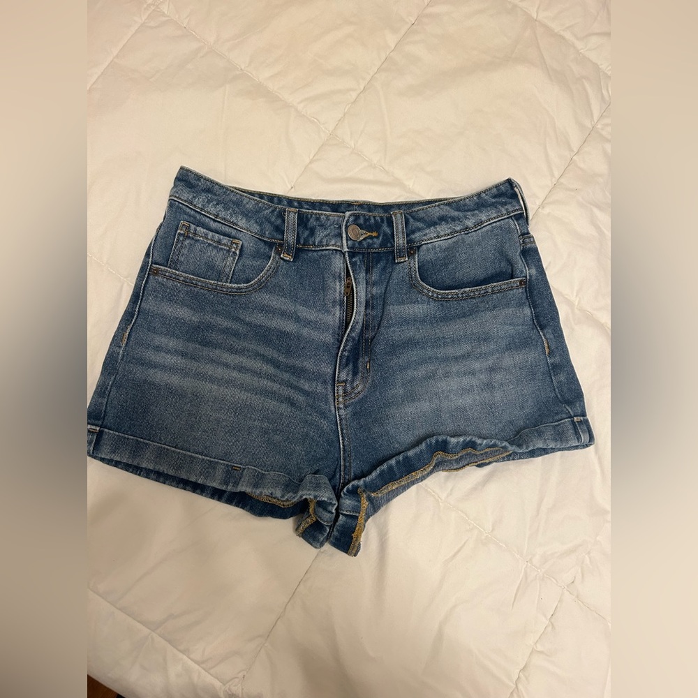 Pacsun June Blue Denim Mom Shorts (Size: 29)